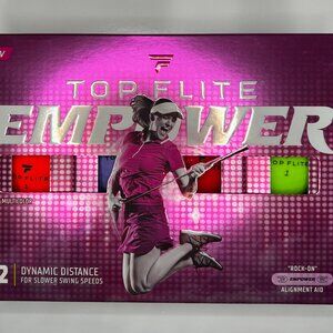 Top Flite Empower Ladies Matte Golf Balls Neon 12 Pack